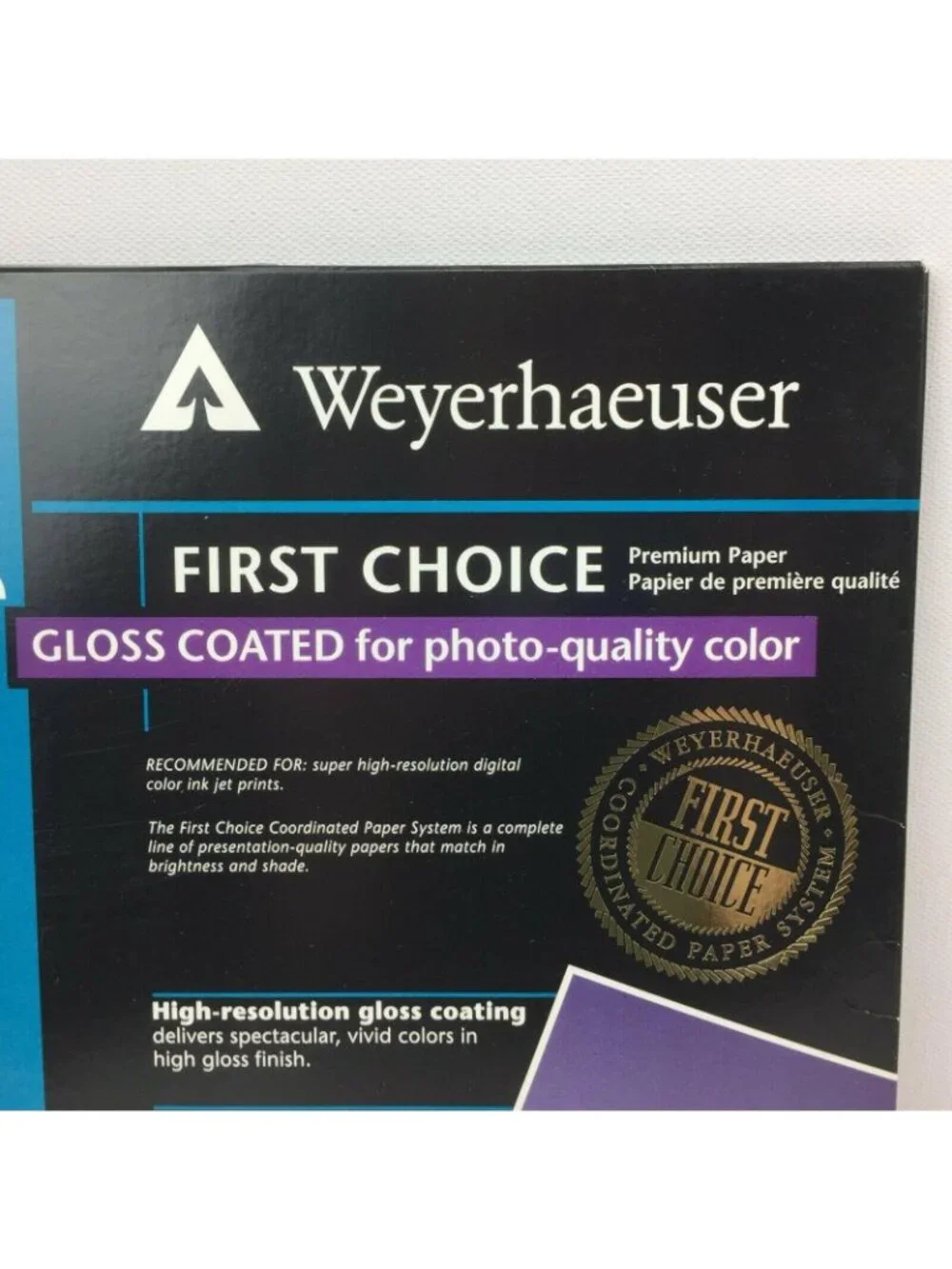 Weyerhaeuser gloss ink